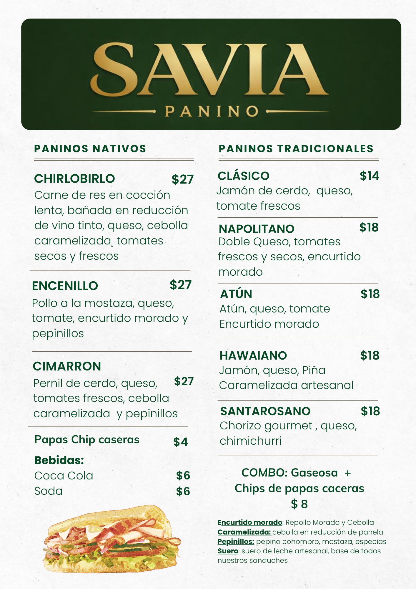 Menú Savia